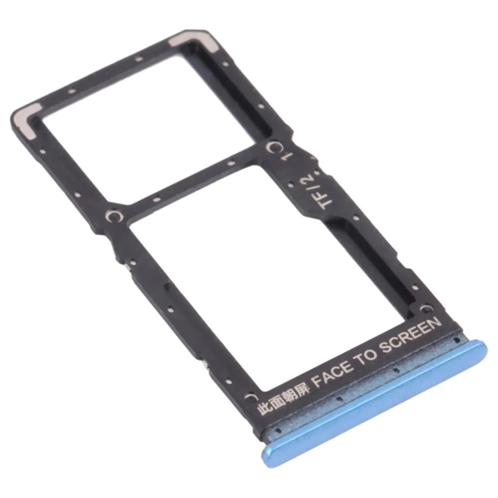 For Xiaomi Redmi Note 11T 5G / Poco M4 Pro 5G Dual SIM Card Tray Holder Replacement (without Logo) - Blue - 1