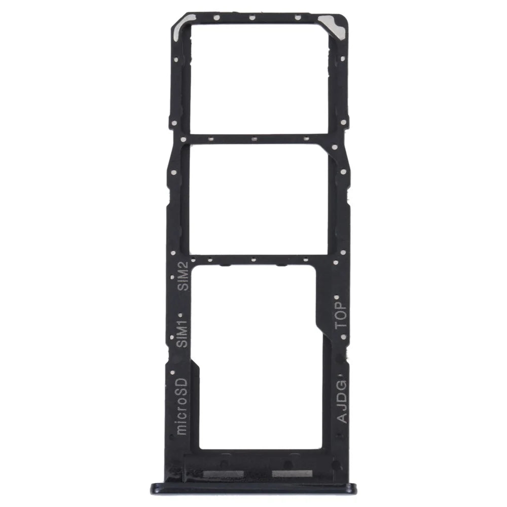 For Samsung Galaxy A04s 4G (164.7mm) OEM Dual SIM Card + TF Card Tray Holder Replacement (without Logo) - Black - 1