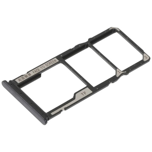 For Xiaomi Redmi 10C 4G / Redmi 10 (India) 4G / Poco C40 4G Dual SIM Card + TF Card Tray Holder Replacement (without Logo) - Black - 1