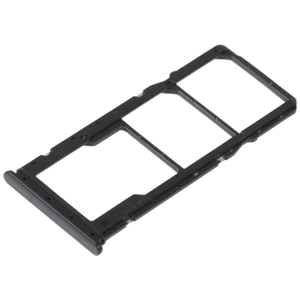 For Xiaomi Redmi 10C 4G / Redmi 10 (India) 4G / Poco C40 4G Dual SIM Card + TF Card Tray Holder Replacement (without Logo) - Black - 2