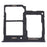 For Samsung Galaxy A2 Core A260 OEM Dual SIM Card + SD Card Tray Holder Replacement Part (without Logo) - Black - 3
