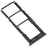 For Samsung Galaxy A23 5G (Global Version) A236B OEM Dual SIM Card + SD Card Tray Holder Replacement Part (without Logo) - Black - 1