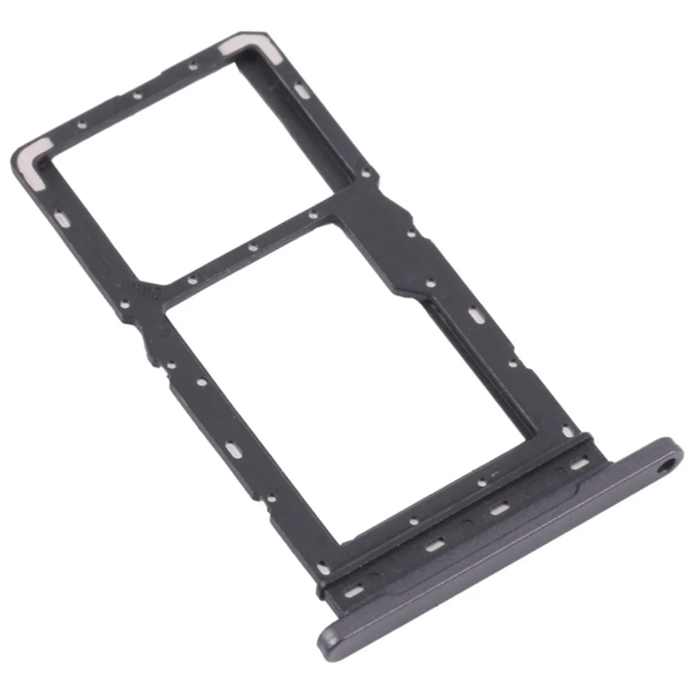 For Samsung Galaxy Tab A8 10.5 (2021) LTE X205 OEM SIM Card + TF Card Tray Holder Replacement (without Logo) - Black - 2