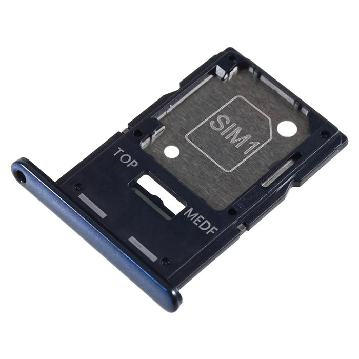 For Samsung Galaxy A54 5G A546 OEM Dual SIM Card + SD Card Tray Holder Replacement Part (without Logo) - Blue - 1
