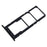 For Samsung Galaxy M04 4G M045 OEM SIM+SD Card Tray Holder Replacement Part (without Logo) - Black - 1