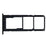 For Samsung Galaxy M04 4G M045 OEM SIM+SD Card Tray Holder Replacement Part (without Logo) - Black - 4