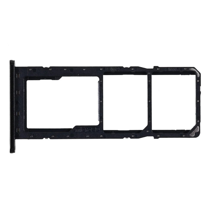 For Samsung Galaxy M04 4G M045 OEM SIM+SD Card Tray Holder Replacement Part (without Logo) - Black - 4