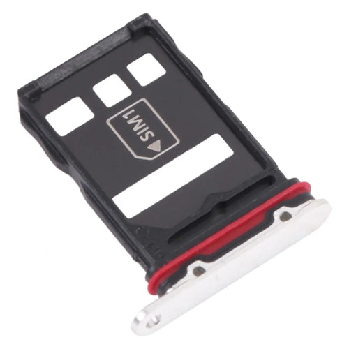 For Huawei P50 Pro 4G Dual SIM Card Tray Holder Replacement (without Logo) - White - 1