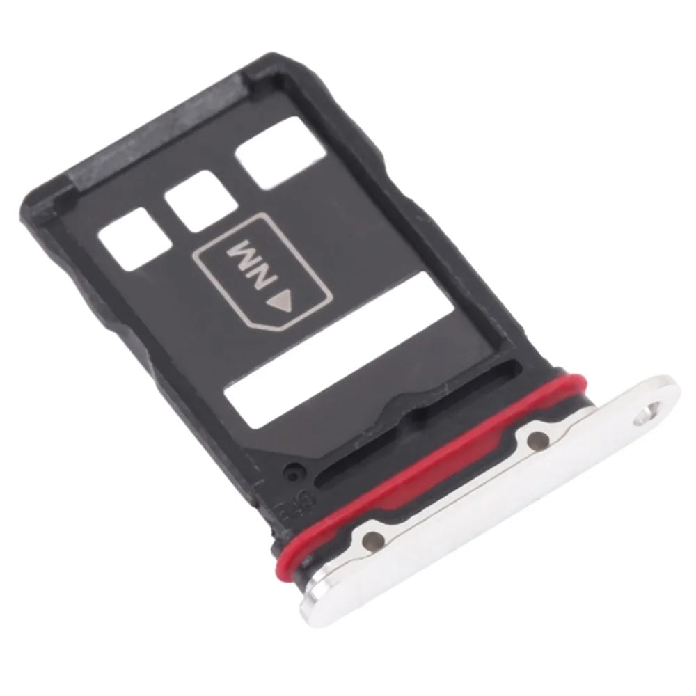 For Huawei P50 Pro 4G Dual SIM Card Tray Holder Replacement (without Logo) - White - 2