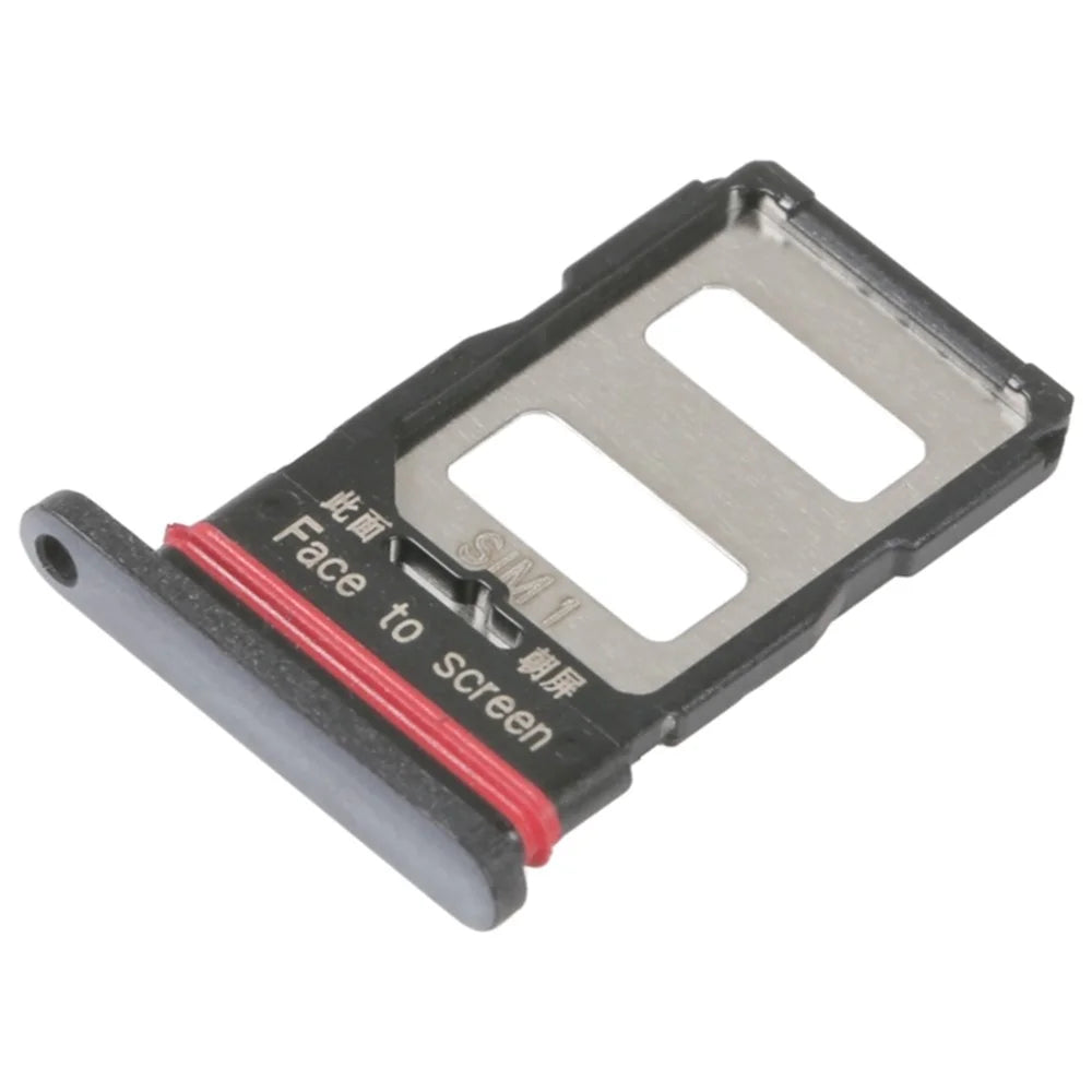 For Xiaomi Poco F4 GT Dual SIM Card Tray Holder Replacement (without Logo) - Black - 1