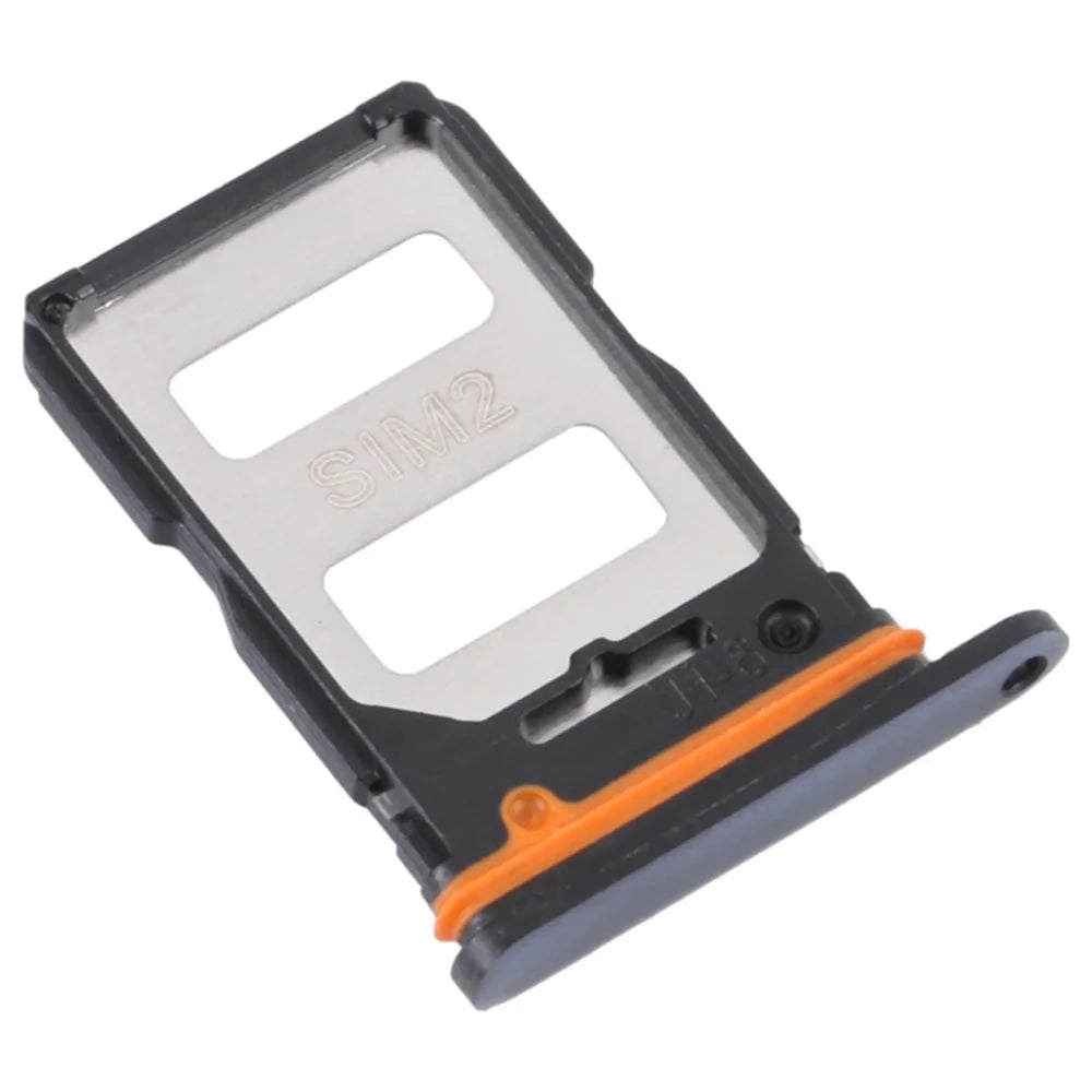 For Xiaomi Redmi K50 Ultra / 12T 5G / 12T Pro 5G Dual SIM Card Tray Holder Replacement (without Logo) - Black - 2
