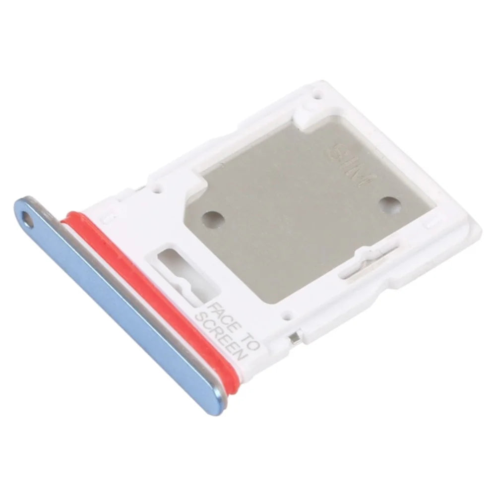 For Xiaomi Redmi Note 11 Pro 4G (MediaTek) / Note 11 Pro 5G (Qualcomm) / Note 11E Pro 5G / Note 11 Pro+ 5G / Poco X4 Pro 5G SIM Card + SD Card Tray Holder (without Logo) - Blue - 1