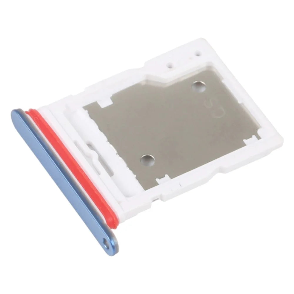 For Xiaomi Redmi Note 11 Pro 4G (MediaTek) / Note 11 Pro 5G (Qualcomm) / Note 11E Pro 5G / Note 11 Pro+ 5G / Poco X4 Pro 5G SIM Card + SD Card Tray Holder (without Logo) - Blue - 2
