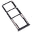 For Xiaomi Poco M4 Pro 4G Dual SIM Card + TF Card Tray Holder Replacement Part (without Logo) - Black - 2