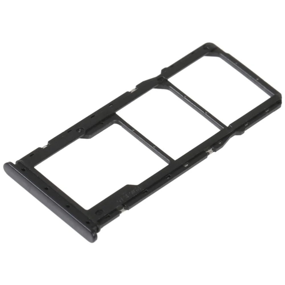 For Xiaomi Redmi 12C 4G Dual SIM Card + TF Card Tray Holder Replacement Part (without Logo) - Black - 1