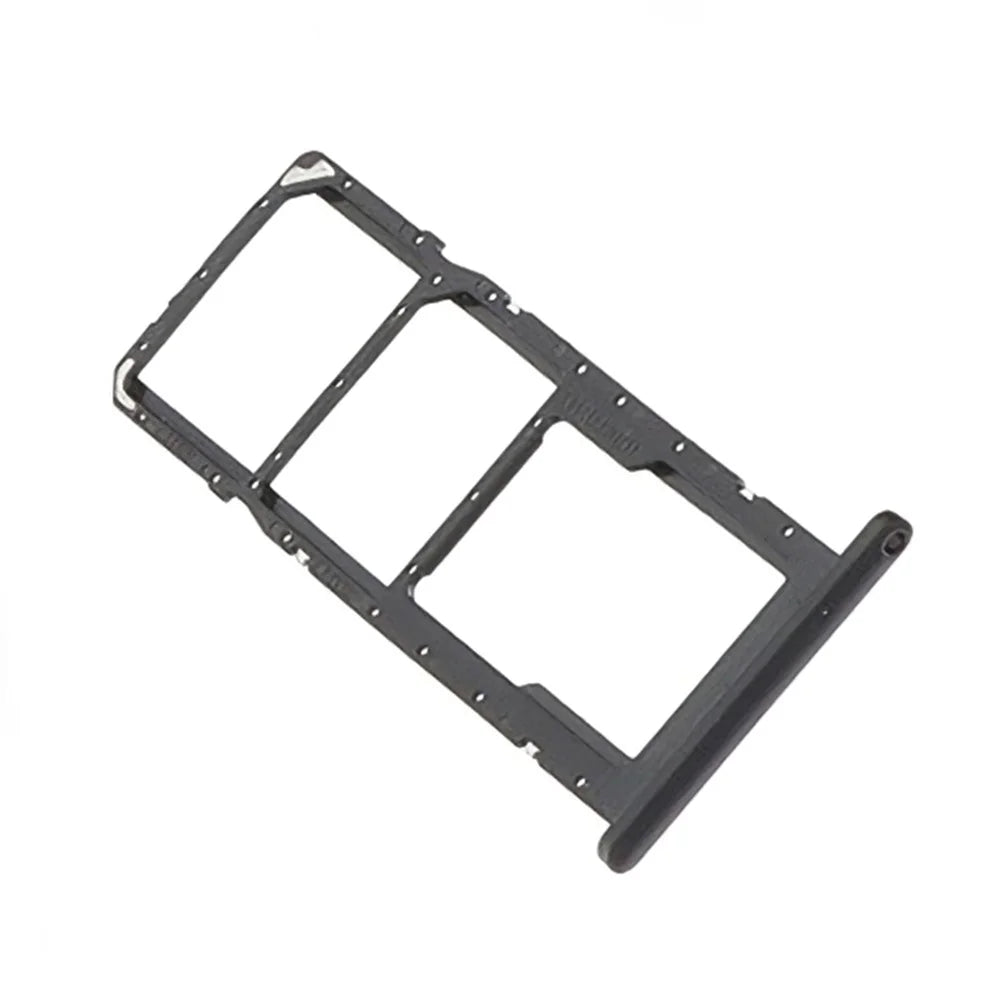 For Samsung Galaxy A03 (164.2mm) A035 OEM SIM+SD Card Tray Holder Replacement Part (without Logo) - Black - 1