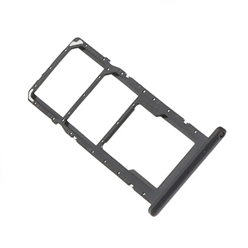 For Samsung Galaxy A03 (164.2mm) A035 OEM SIM+SD Card Tray Holder Replacement Part (without Logo) - Black - 1