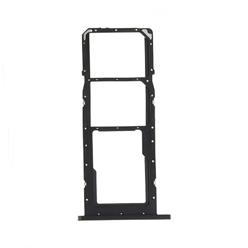 For Samsung Galaxy A03 (164.2mm) A035 OEM SIM+SD Card Tray Holder Replacement Part (without Logo) - Black - 2
