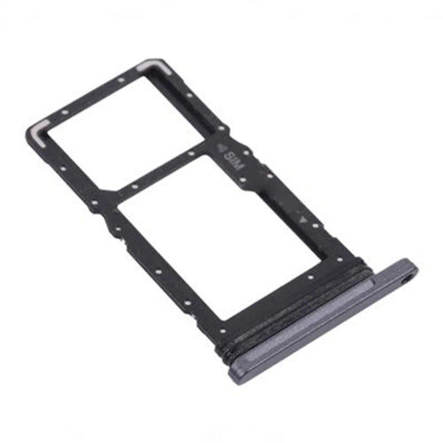 For Samsung Galaxy Tab A7 10.4 (2020) T500 T505 OEM SIM Card + TF Card Tray Holder Replacement (without Logo) - Black - 1