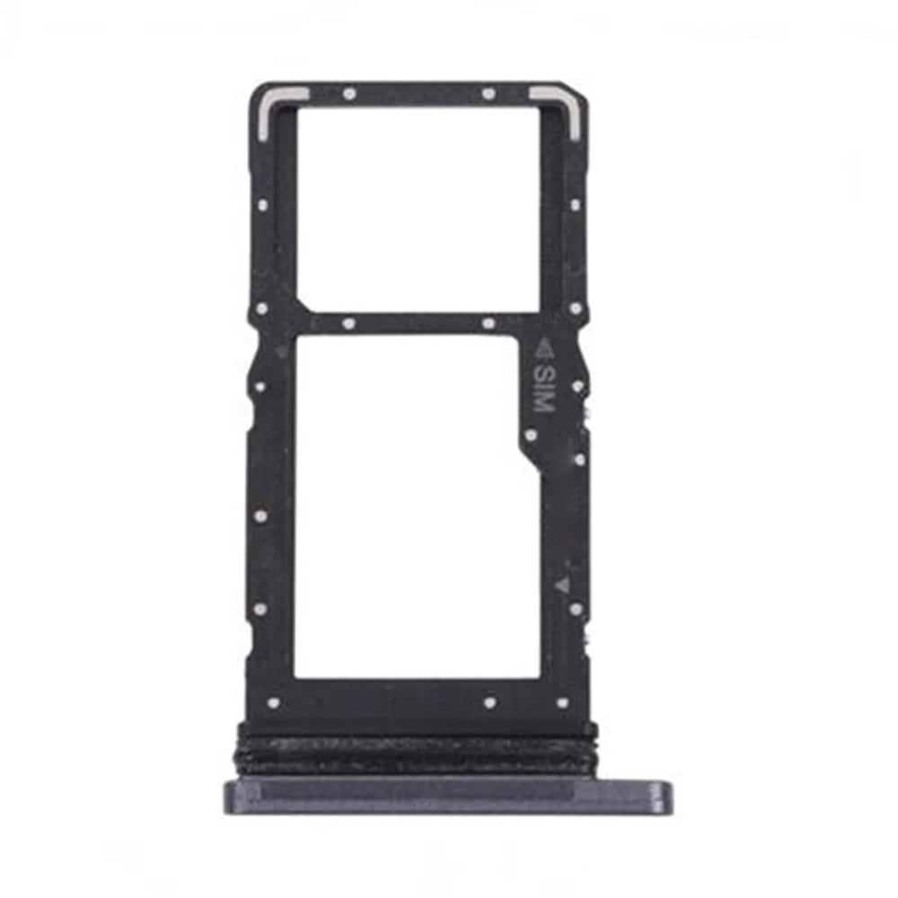 For Samsung Galaxy Tab A7 10.4 (2020) T500 T505 OEM SIM Card + TF Card Tray Holder Replacement (without Logo) - Black - 3