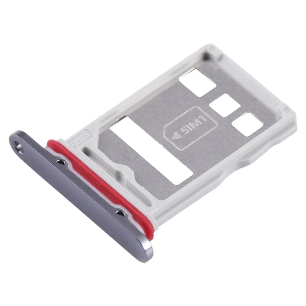 For Huawei Mate 50 4G SIM Card Tray Holder Replacement Part (without Logo) - Black - 1