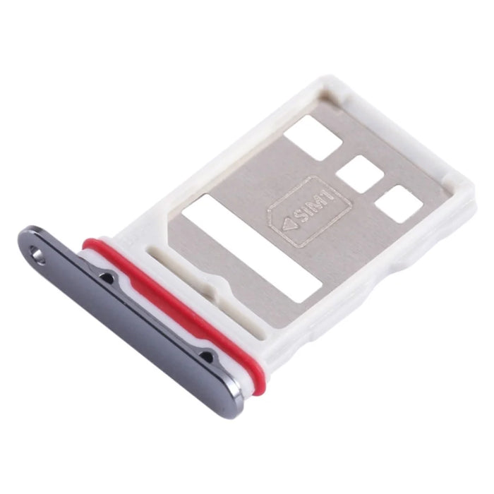 For Huawei Mate 50 Pro 4G SIM Card Tray Holder Replacement Part (without Logo) - Black - 1