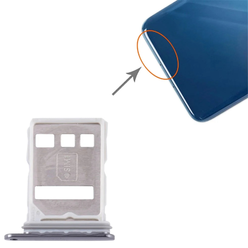 For Huawei P60 / P60 Pro SIM Card Tray Holder Replacement Part (without Logo) - Black - 3