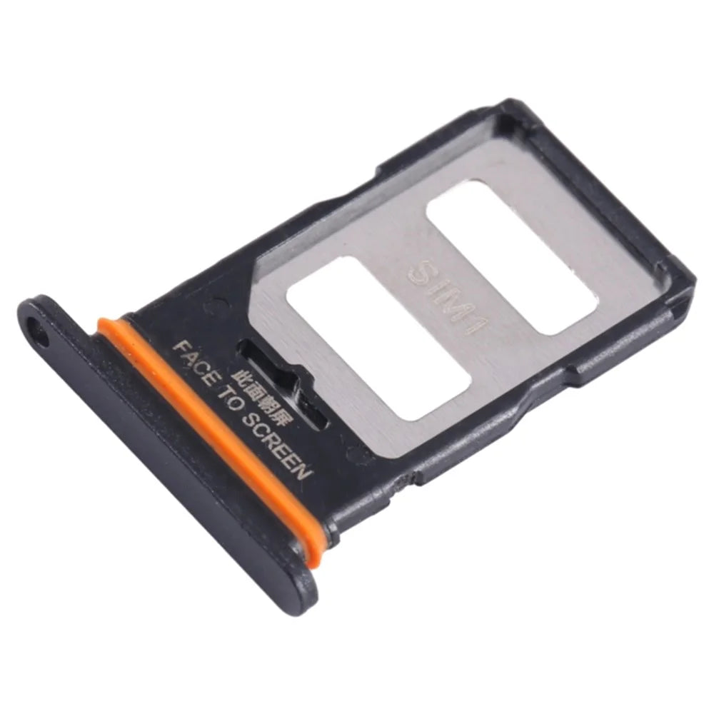 For Xiaomi Redmi Note 13 Pro+ 5G Dual SIM Card Tray Holder Replacement Part (without Logo) - Black - 1