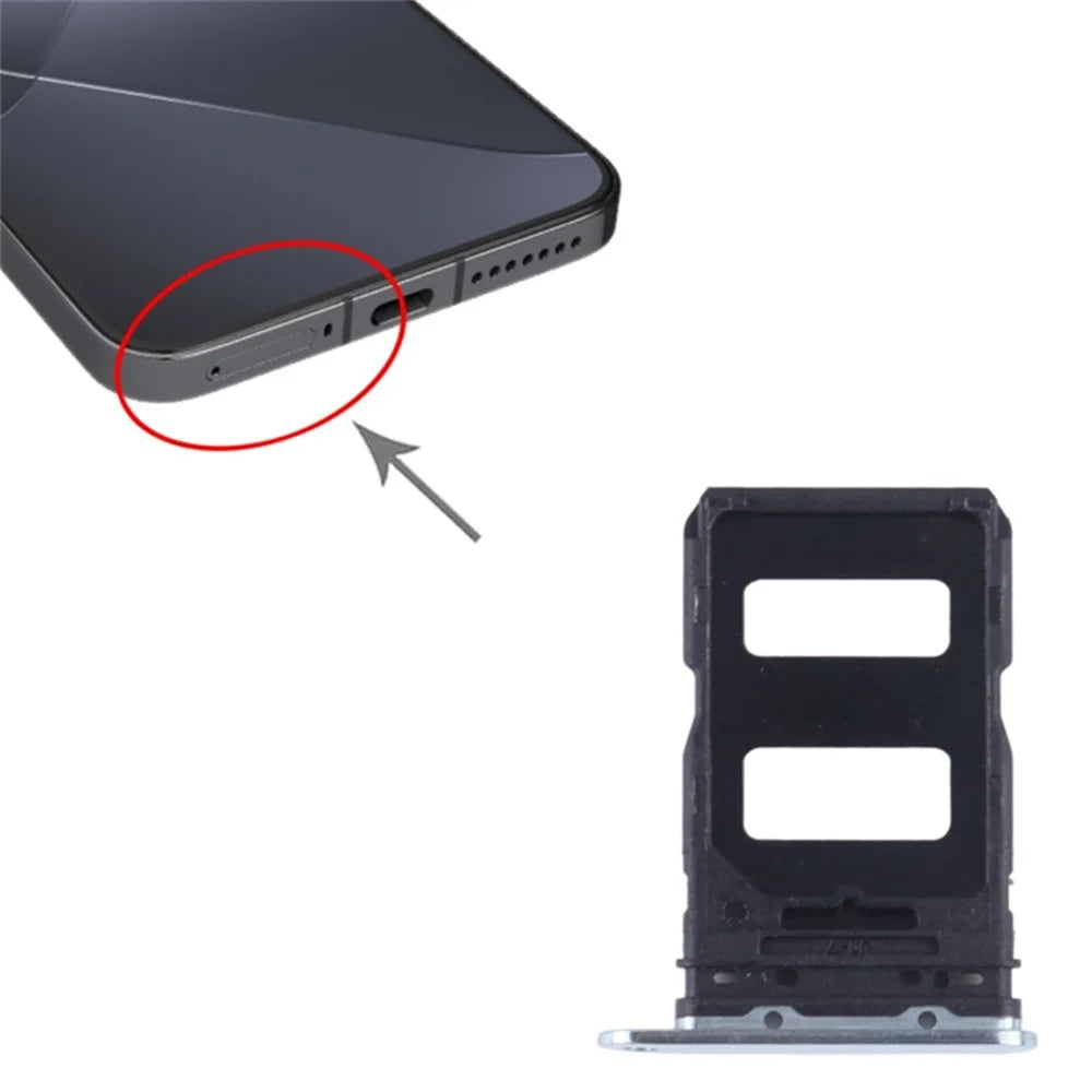 For Xiaomi 14 Dual SIM Card Tray Holder Replacement Part (without Logo) - Green - 3