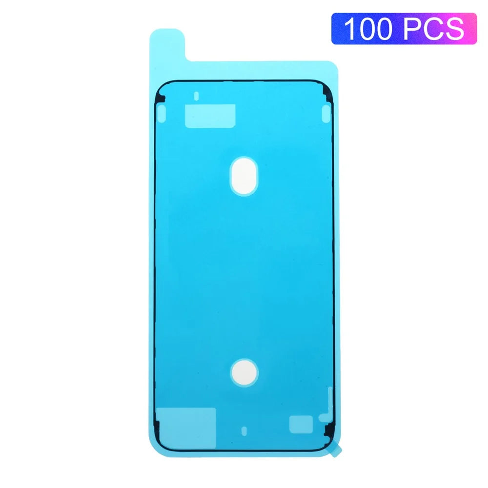 100Pcs/Pack Middle Plate Screen Frame Adhesive Stickers for Apple iPhone 8 Plus 5.5 inch - Black - 1