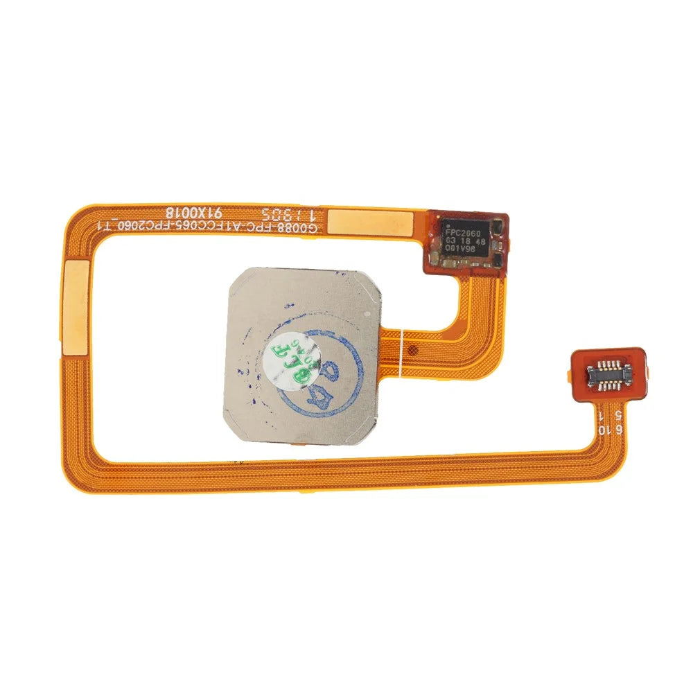 OEM Home Key Fingerprint Button Flex Cable Part Replacement for Oppo A7 - Black - 2