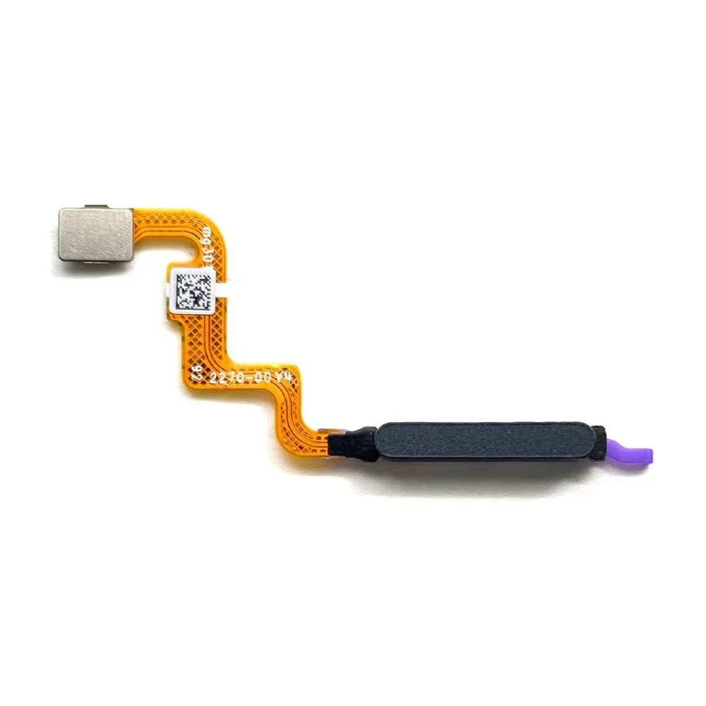 For Xiaomi Redmi Note 12 4G OEM Home Key Fingerprint Button Flex Cable Part (Without Logo) - Black - 1