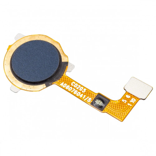 For OPPO A15 / A15s OEM Home Key Fingerprint Button Flex Cable Part (Without Logo) - Black - 1