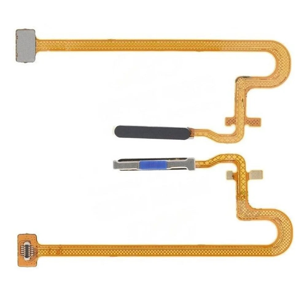 For Realme C53 (Global) / C51 / C60 / Note 50 4G OEM Home Key Fingerprint Button Flex Cable Part (Without Logo) - Black - 1
