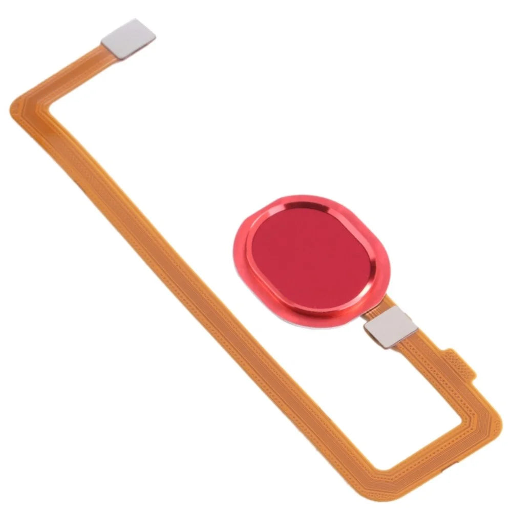 For Samsung Galaxy A10S A107 OEM Home Key Fingerprint Button Flex Cable  (without Logo) - Red - 2