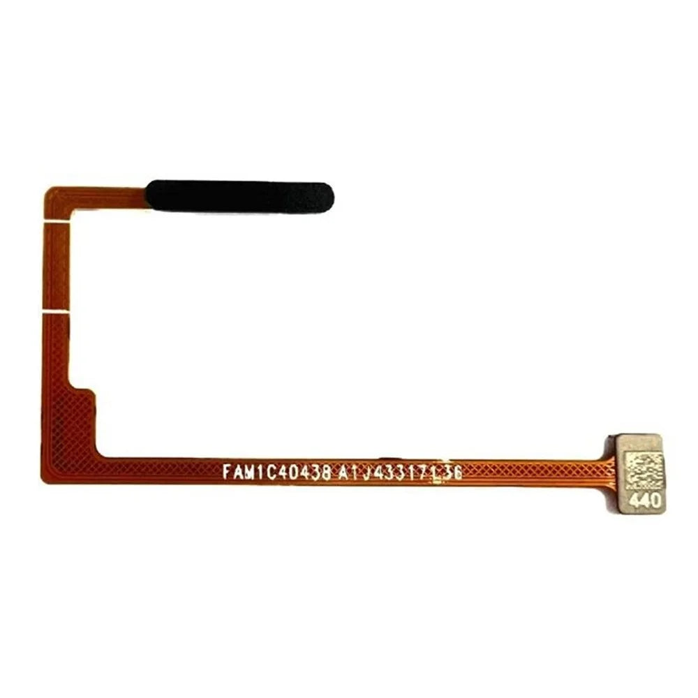 For Realme C67 4G OEM Home Key Fingerprint Button Flex Cable Part (Without Logo) - Black - 1