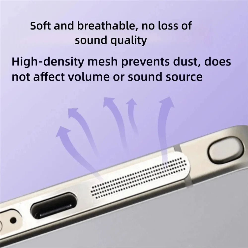 5Pcs for Samsung Galaxy S26 Ultra Speaker Dust Mesh High Density Metal Integrated Dustproof Net - Black - 3