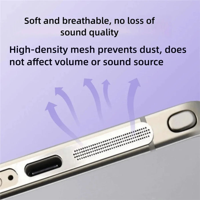 5Pcs for Samsung Galaxy S26 Ultra Speaker Dust Mesh High Density Metal Integrated Dustproof Net - Black - 3