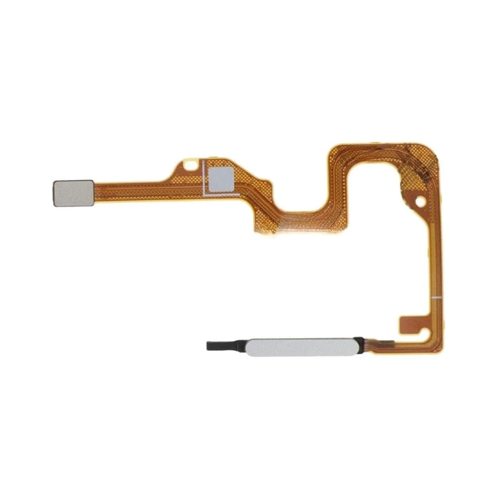 For Honor X7a 4G OEM Home Key Fingerprint Button Flex Cable Part (Without Logo) - Silver - 2