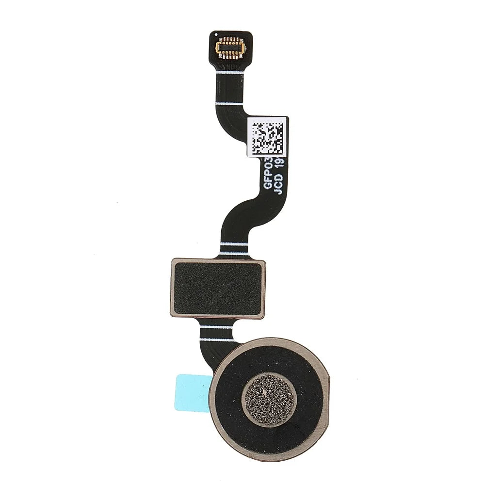 OEM Home Key Fingerprint Button Flex Cable Part Replacement (without Logo) for Google Pixel 3a XL G020C / G020G / G020F - Black - 2