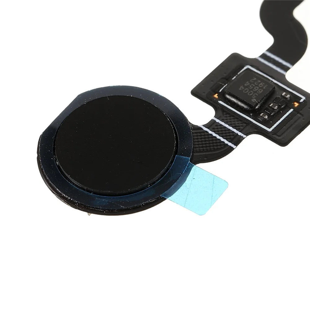 OEM Home Key Fingerprint Button Flex Cable Part Replacement (without Logo) for Google Pixel 3a XL G020C / G020G / G020F - Black - 6