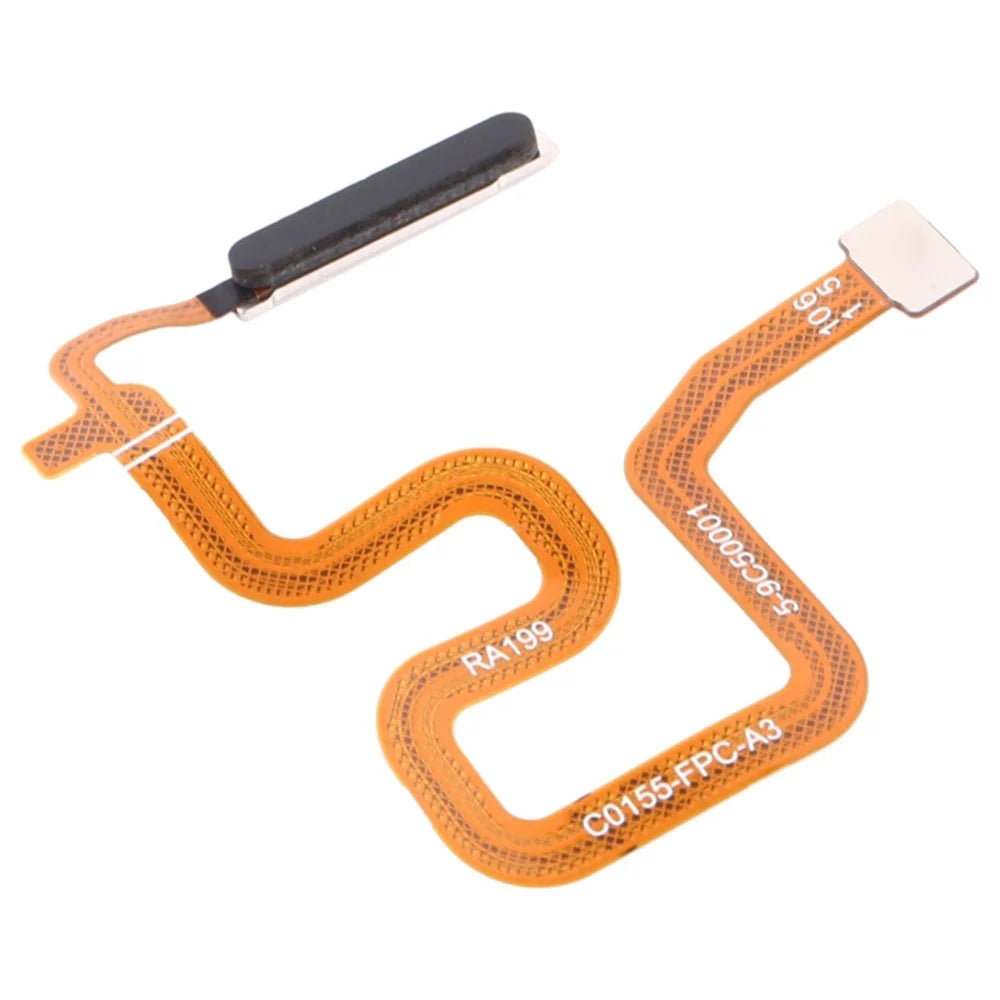 OEM Home Key Fingerprint Button Flex Cable Part Replacement (without Logo) for Realme 6 - Black - 1
