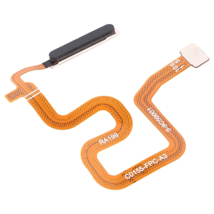 OEM Home Key Fingerprint Button Flex Cable Part Replacement (without Logo) for Realme 6 - Black - 1