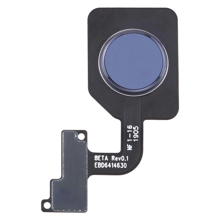 For LG G8S ThinQ LMG810 OEM Home Key Fingerprint Button Flex Cable Replacement Part (without Logo) - Dark Blue - 1