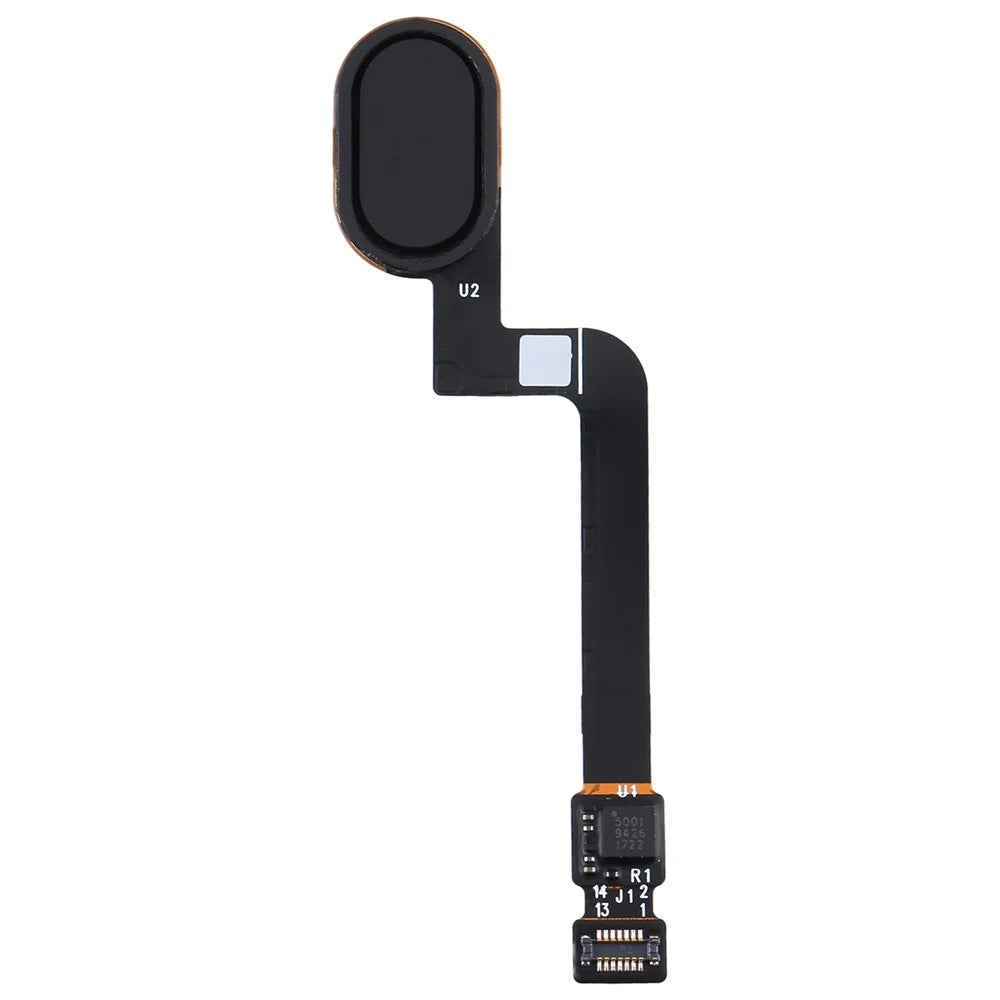 For Motorola Moto G5S OEM Home Key Fingerprint Button Flex Cable Repair Part (without Logo) - Black - 3