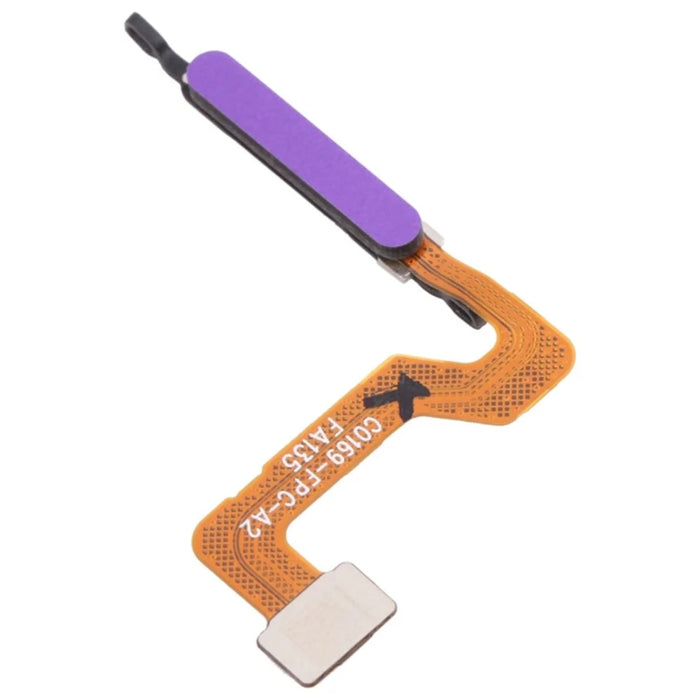 For OPPO A52 CPH2061 OEM Home Key Fingerprint Button Flex Cable Part Replacement (without Logo) - Purple - 1
