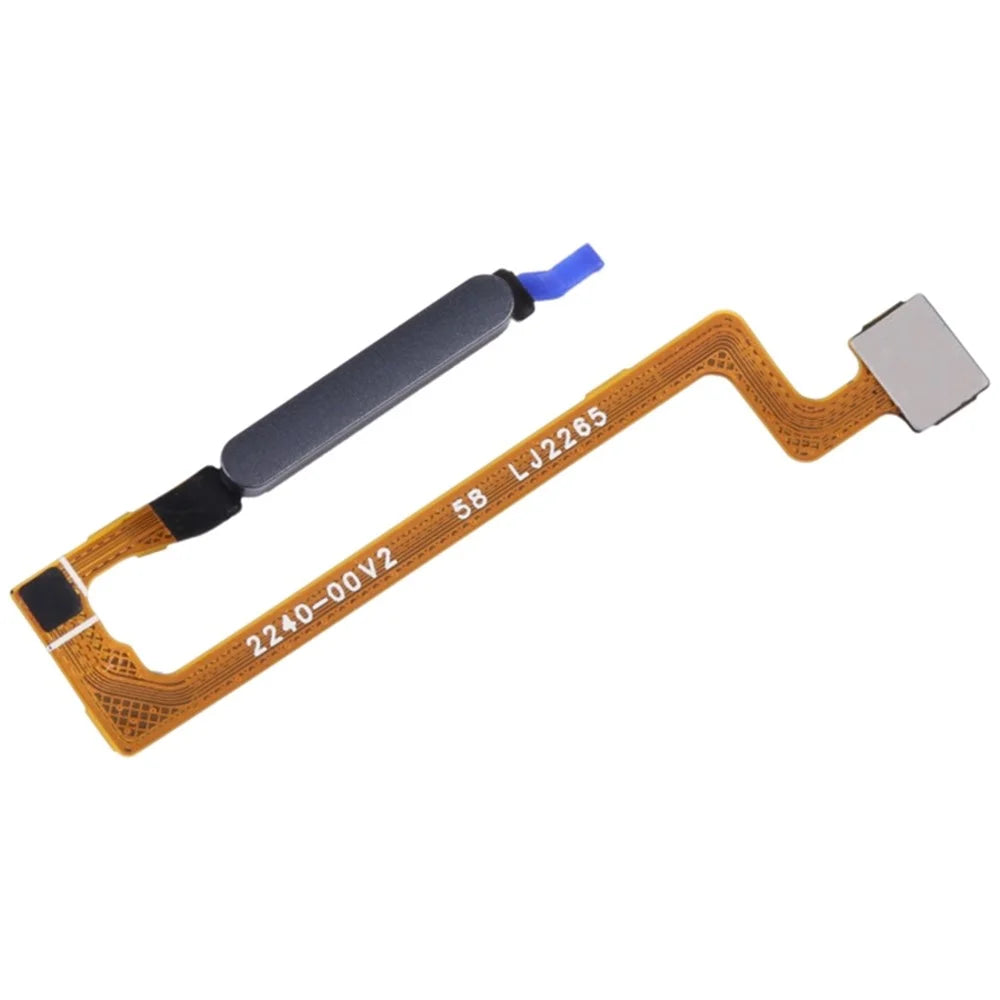For Xiaomi Redmi Note 12 5G (Global) OEM Home Key Fingerprint Button Flex Cable Part Replacement (without Logo) - Black - 1