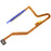 For Xiaomi Poco X5 Pro 5G OEM Home Key Fingerprint Button Flex Cable Part Replacement (without Logo) - Yellow - 2