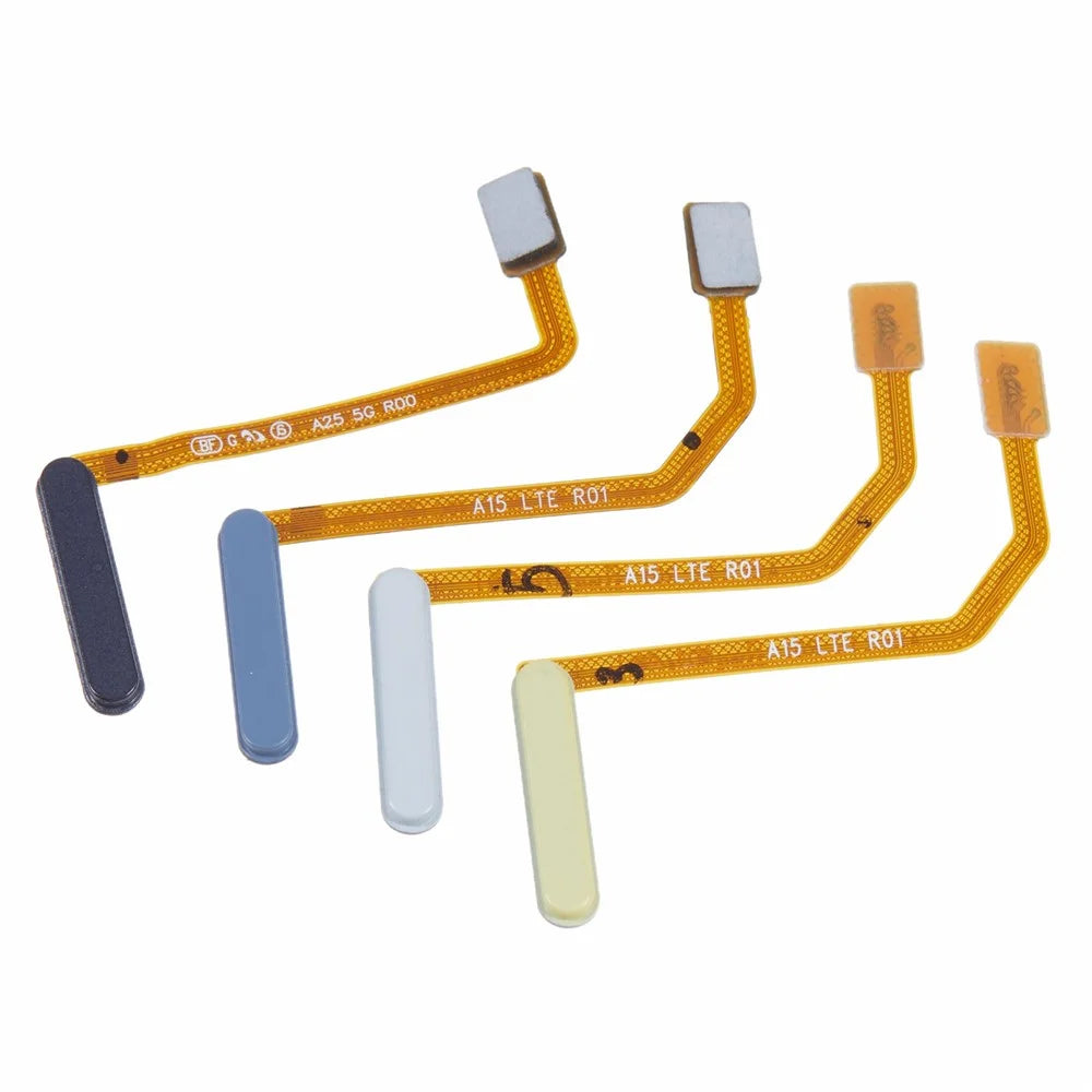 For Samsung Galaxy A25 5G (Global) (161.0 x 76.5 x 8.3mm) A256 OEM Home Key Fingerprint Button Flex Cable Part (without Logo) - Yellow - 3