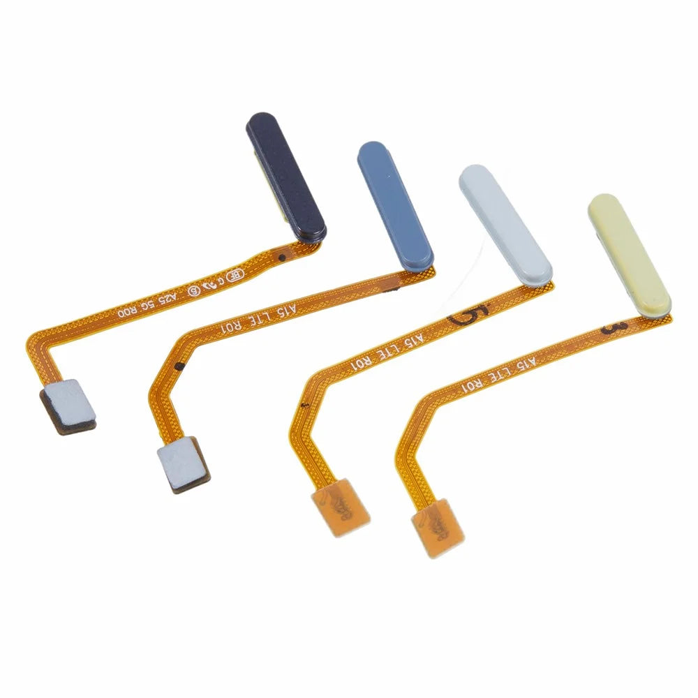 For Samsung Galaxy A25 5G (Global) (161.0 x 76.5 x 8.3mm) A256 OEM Home Key Fingerprint Button Flex Cable Part (without Logo) - Yellow - 4